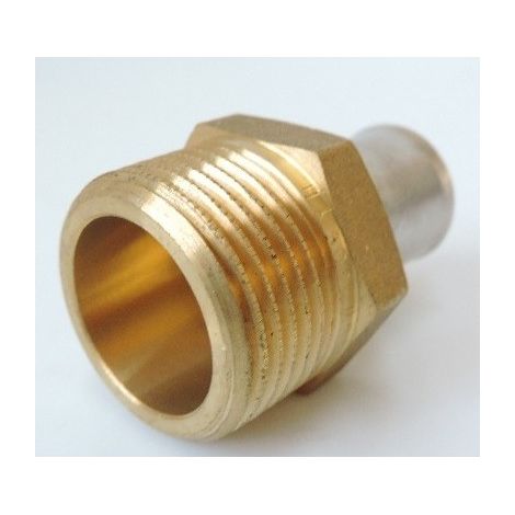 Raccord mâle fixe pour tube multicouches - Diamètre : 20 - 1" (1/2)