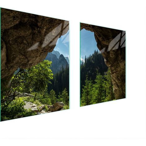 GLASSCHUTZPLATTE FÜR HERD 85x52 TREE