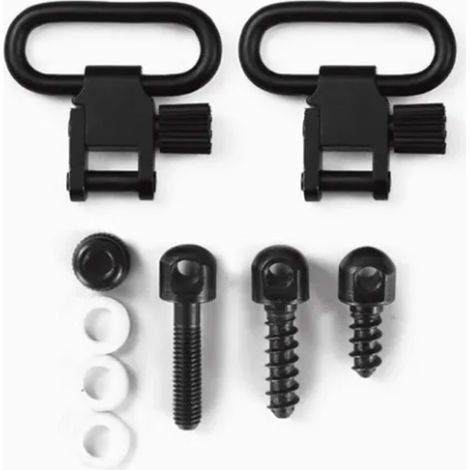 Lot de 2 boucles à dégagement rapide en fer robuste, base 1 pouce avec 3 vis, passants de fixation pour sangles QD (1/5)