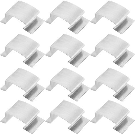 50 - Clips De Vitrage - Accessoires De Serre - Fixation Verre Latérale + Renforcement Panneaux - Jardin Extérieur - Argent - 25x10x15cm (1/5)