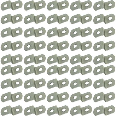 200 pièces en métal porte-photos avec porte-clés, montage simple, argenté, pour la (1/5)