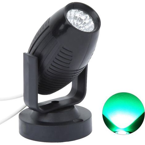 Spotlight LED - 7 Couleurs - Tête Réglable 180° - Fonction Mémoire - Gradation par Télécommande - Pour Décoration Intérieure Fête et Scène - Lot de 2 (1/5)