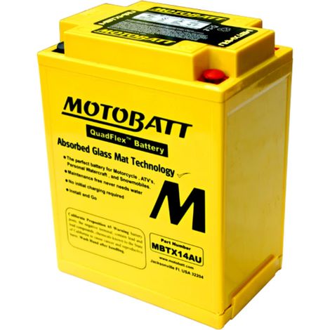 MotoBatt MBTX14AU 12V 16,5Ah – Batteria AGM Sigillata e Pronta all’Uso