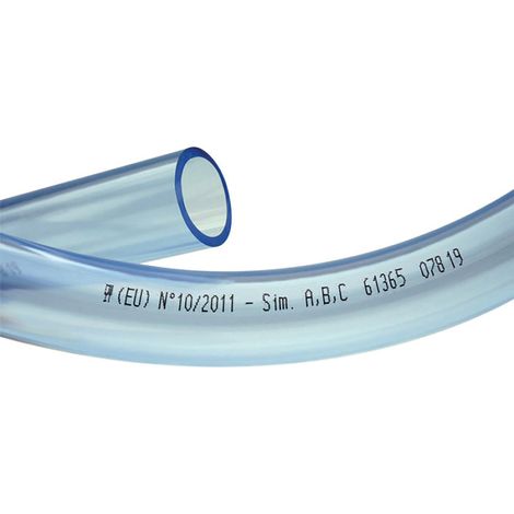 Tube PVC souple transparent 6 mm x 9 mm – Longueur 50 m – Refoulement de condensats – Non compatible avec produits laitiers – Tricoflex (1/3)