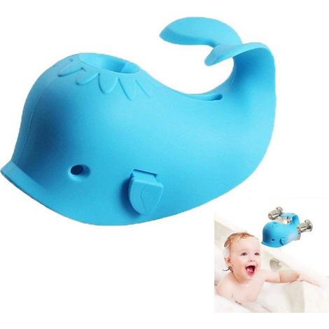 Protection en silicone pour robinet de baignoire bébé - Protection de robinet - Bleu - Protection pour robinet de baignoire - Protection pour douche bébé - Protection en silicone pour robinet de baign (1/5)