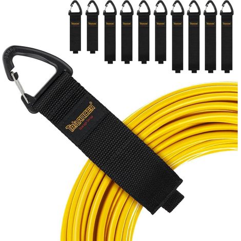 Klettband Öse Dreiecksschnalle Wand Kabel Seile 2S 4M 4L(10er-Pack) (1/5)