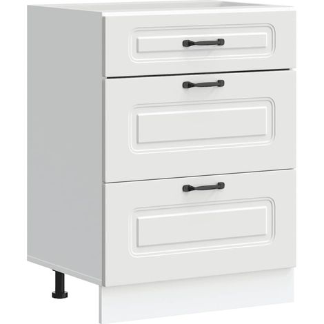 Maison Exclusive - Armoire de cuisine Kalmar blanc bois d'ingénierie (1/5)