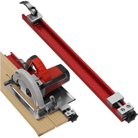 Rail de Guidage pour Scie Circulaire, Accessoires pour Scies Circulaires, Base Réglable avec Serrage Précision pour Travail du Bois Bricolage Charpente et Construction (1/5)