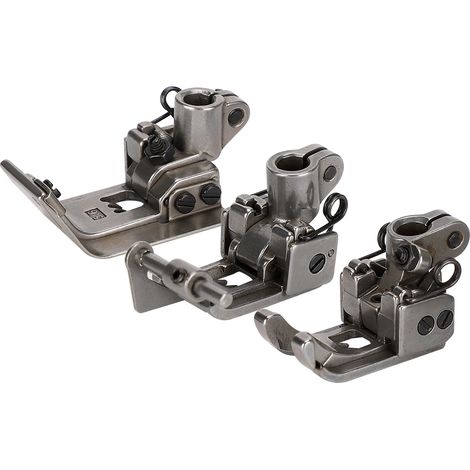 Set mit 3 ausziehbaren Nähfüßen für Nähmaschinen, 5 und 6 Stiche, verschiedene Ausführungen, Nähzubehör (1/5)