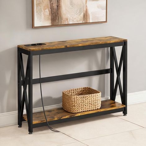 Console en aço Melamina de madeira 100 x 24 x 75 cm (1/5)