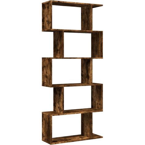 vidaXL Libreria 5 Ripiani Rovere Fumo 70x24x161 cm in Truciolato (1/5)