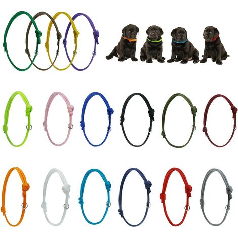 Lot de 16 colliers pour chiot - Colliers réglables - Cravate d'identification pour chiot - Cravate d'identification pour chiot (1/5)