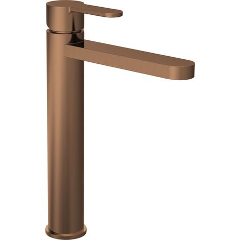 Nuie Arvan Tall Mono Basin Mixer Tap - Brushed Bronze