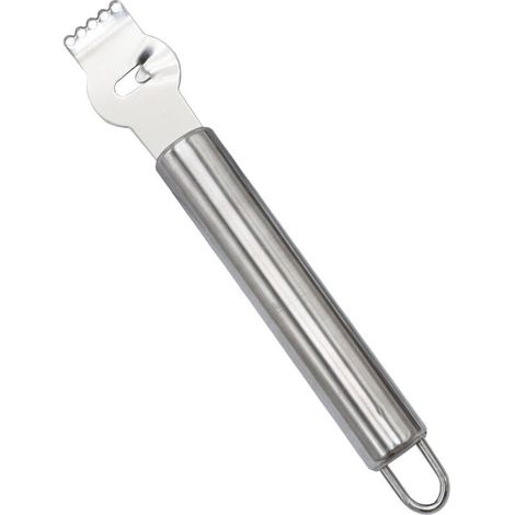 Éplucheur de Zeste de Citron, Zesteur de Citron Professionnel avec Couteau Canelle Tranche de Citron en Acier Inoxydable pour Cocktail, Citron, Ustensile de Cuisine (Stainless Steel Handl (1/5)