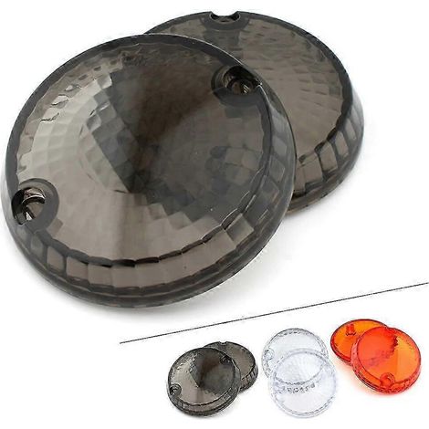 1 paire de caches de clignotants pour moto Kawasaki Vulcan 1500 Classic Mean Streak 1600 750 800 900 (fumé/transparent/ambre) SZRH A-SD (1/4)