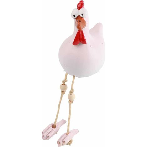Figurine de Poule Céramique Hilde Décoration Jardin Animal Ornement Artisanal pour Maison