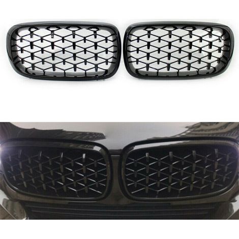 Nieren-Kühlergrills für BMW X5 E70 / X6 E71 (2007–2013) Diamond-Style, schwarz hochglänzend