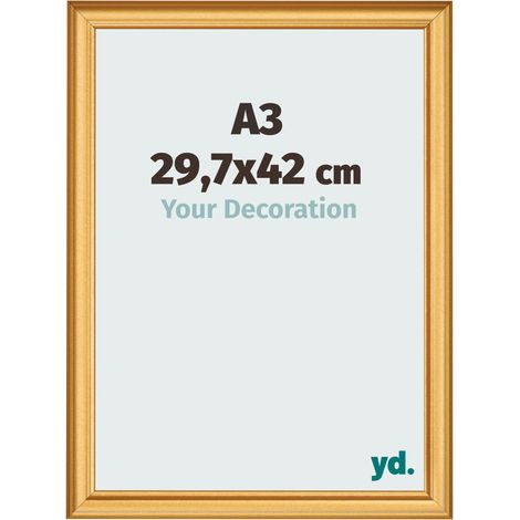 yd. - Cadre photo A3 29.7x42 - Or Mat - MDF - Lazio (1/5)