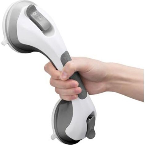 31 cm Duschhaltegriffe, Saugnapfgriff, max. Belastbarkeit 110 kg, Sicherheitshaltegriff für Senioren und Menschen mit Behinderung, robust, bohrfrei und abnehmbar, praktisch (1/4)