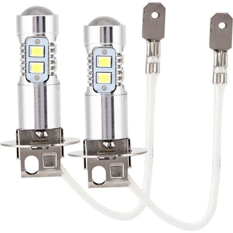 2 pièces de ampoules LED 50W 6000K‑6500K pour phare de voiture, lumière blanche,de DEBUNS