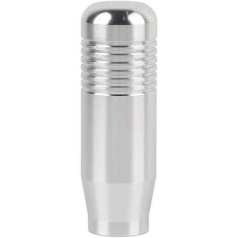Eosnow Pommeau de levier de vitesse manuel en alliage d'aluminium pour voiture, universel, argenté (1/4)