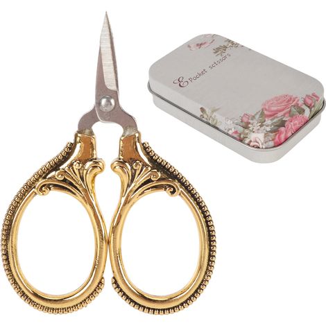 Mini ciseaux de poche rétro, ciseaux de maquillage, ciseaux à fleurs, ciseaux pour loisirs créatifs, ciseaux à point de croix, ciseaux à couture (1/5)
