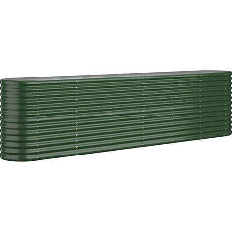 Maison Exclusive - Hochbeet Verzinkter Stahl 260x40x68 cm Grün