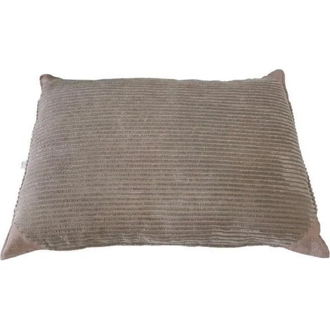 Cuscino sfoderabile per cani elegance velluto nocciola 70 cm