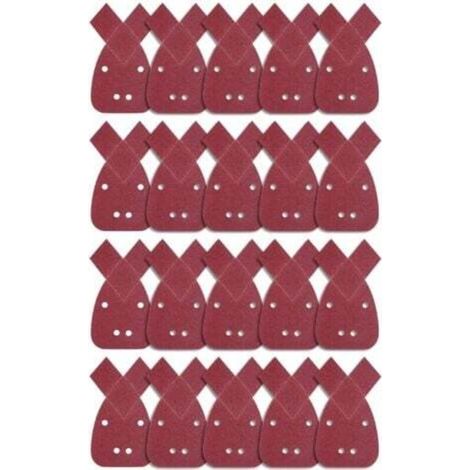 [NEVER USED] 20 Pieces Triangular Abrasive Sheets, 80 Grit Mouse Sanding Sheets, Sandpaper for Detailing, Palm Sander