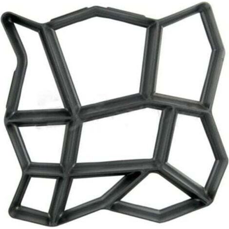 Moule à pavés irréguliers en béton 17 po x 17 po pour allées, chemins, jardins, patios, terrasses, Pathmate Stone