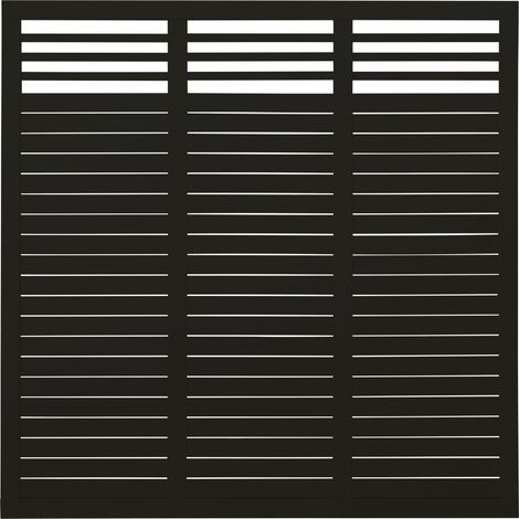 Plus Tor Decora 180 x 180 cm RAL 9005 Schwarz (1/2)