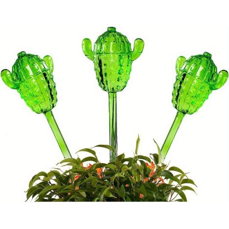 Lot de 3 arroseurs automatiques goutte-à-goutte en forme de palmier — Dispositifs d'arrosage en plastique pour plantes en pot (1/3)