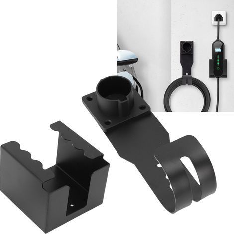 Wandmontagesatz für Ladegeräte für Elektrofahrzeuge, Ladegeräthalterung für J1772-Stecker, J-Haken, Kabel und Halterung für Ladeboxen für Elektrofahrzeuge (1/5)