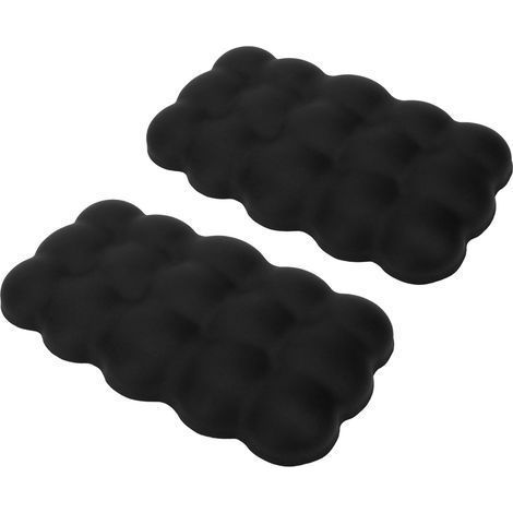 Set aus 2 Auto-Knie- und Ellenbogenkissen, aus ultraweichem Memory-Schaum-Baumwollmaterial, mit universeller Befestigung, schwarz. (1/5)