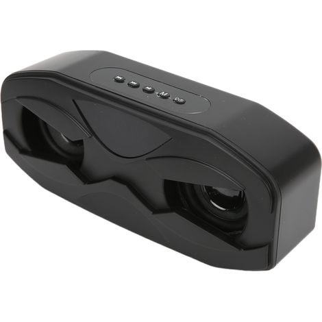 Enceinte Bluetooth sans fil avec caisson de basses, mini radio portable d'extérieur, système audio domestique noir (1/5)