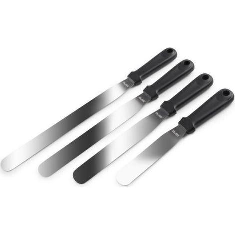 SPATULE DROITE INOX MANCHE POLYPRO - ECOPROF 15 CM