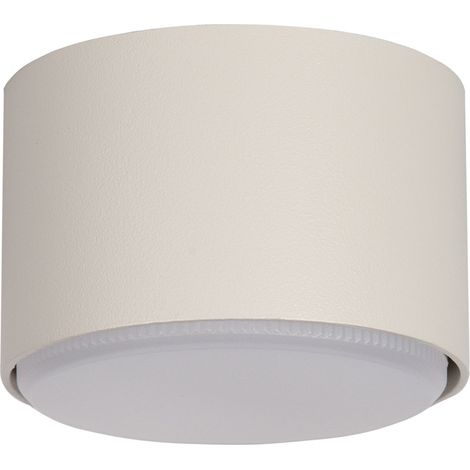 Spot plafond rond beige 5,5 cm GX53 12W TUBO Sigma