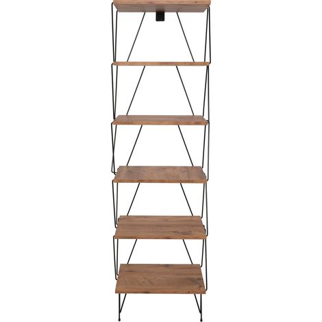 Bibliothèque en bois "Balaban" - 46 x 30 x 165 cm - Marron