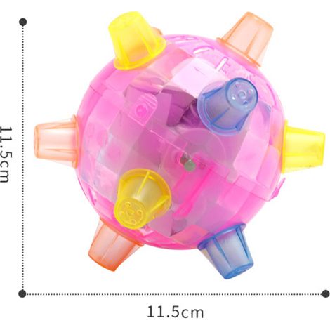 Balle rebondissante lumineuse pour chiens, jouet LED élastique clignotant avec lumière et musique, cadeau pour animaux de compagnie (1/5)