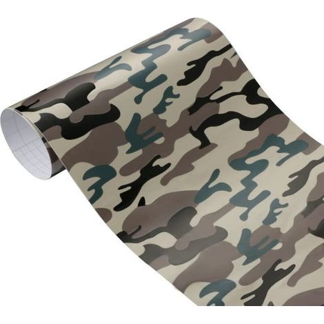Tarnfolie aus Vinyl – Selbstklebende Tarnfolie aus PVC für Autos – 50 cm x 200 cm (1/5)