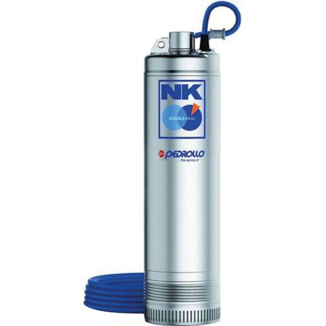ELETTROPOMPA SOMMERSA MULTIGIRANTE IN ACCIAIO ø135 MM MONOFASE PER ACQUE CHIARE MODELLO NKM - HP 0,75 KW 0,55 230V  - PED