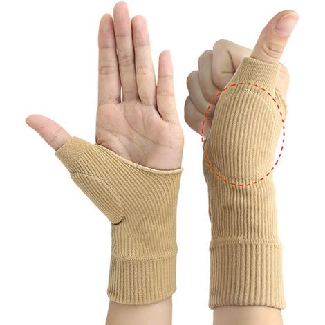 Gants de compression de soutien pour le poignet et le pouce, attelle pour soulager les douleurs articulaires de la main, du poignet et du pouce, en cas d'arthrite (1/5)