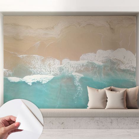 Papier peint autocollant adhésif avec imprimé motifs uniques apparence moderne Vagues murmurantes 208x146 cm (1/5)