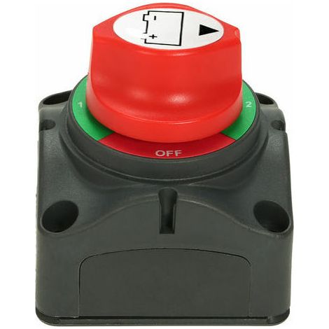 GABRIELLE Doppelbatterie-Wahlschalter, 12 V/24 V Batterie-Hauptschalter, 300 A, 4-Positionen-Wahlschalter für Auto, Wohnmobil, Boot (1/5)