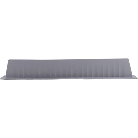 Pare-éclaboussures d'évier en silicone imperméable et multifonctionnel, gris foncé, idéal pour les tâches de cuisine. (1/5)