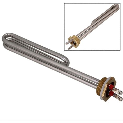 Élément chauffant électrique de 2000 W, tube chauffant en fer sous pression, adapté aux chauffe-eau.