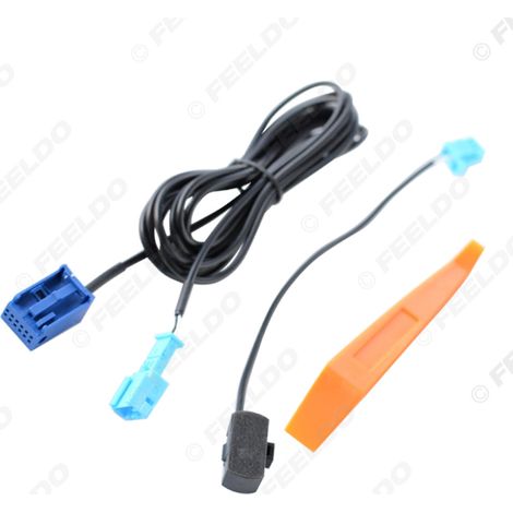 Compatible with Peugeot 307, 308, 408 and Sega RD45 CD players: extension adapter cable for Bluetooth microphone and AUX input. (1/5)