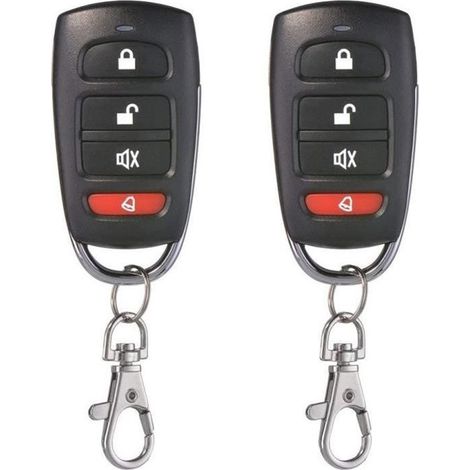 Lot de 2 Universel Porte De Garage Clonage Clé Fob Télécommande 433 MHz 4 bouton Cloner pour Porte de Garage Porte Électrique (1/4)