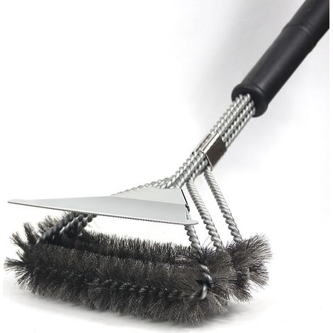 Brosse pour barbecue, brosse de nettoyage pour gril, 45 cm de long, pour barbecue à gaz, à charbon et électrique (brosse pour barbecue)-AquaForge (1/5)