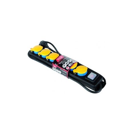 BASE MULTIPLA 6 PRESE CON COPERCHIO 836008